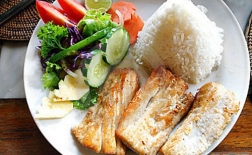 طرز تهیه ماهی با سبزیجات