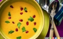 سوپ گل کلم با دانه های انار
