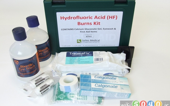 کمک‌های اولیه در درمان سوختگی اسید هیدروفلوریک