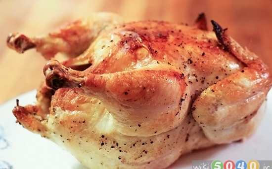مرغ سوخاری با سیر